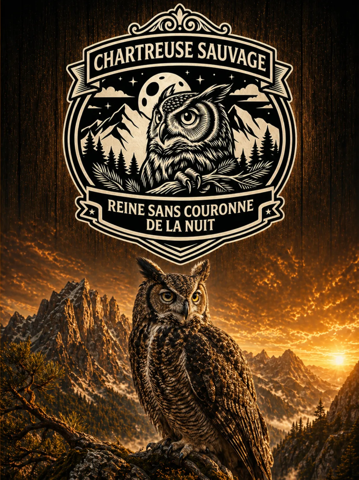 Affiche Chouette A3