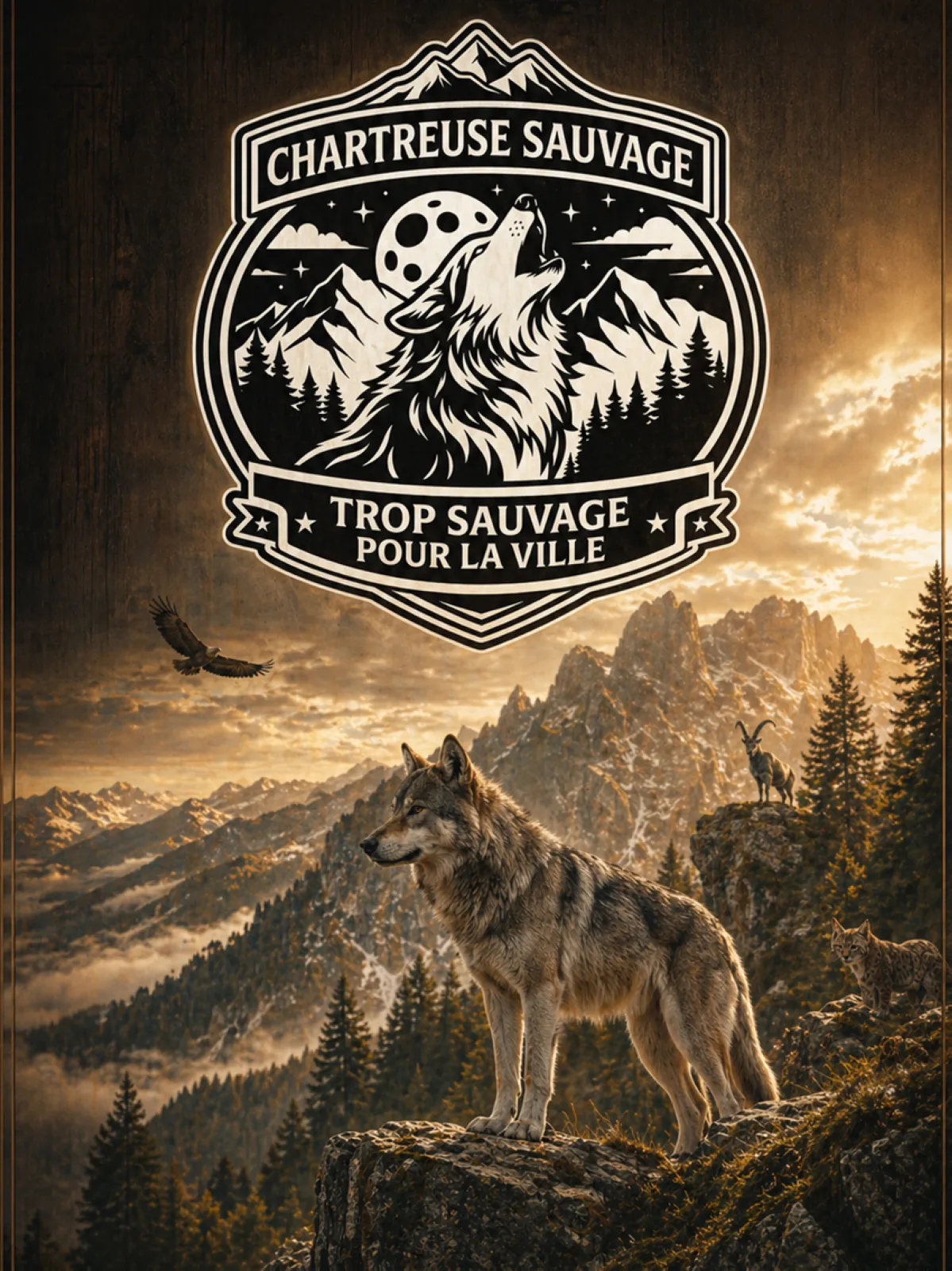 Affiche Loup A3