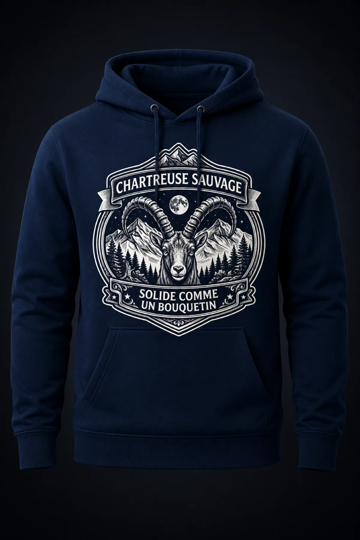 Sweat Bouquetin Bleu