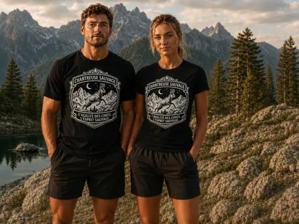 T-shirt Chamois Noir