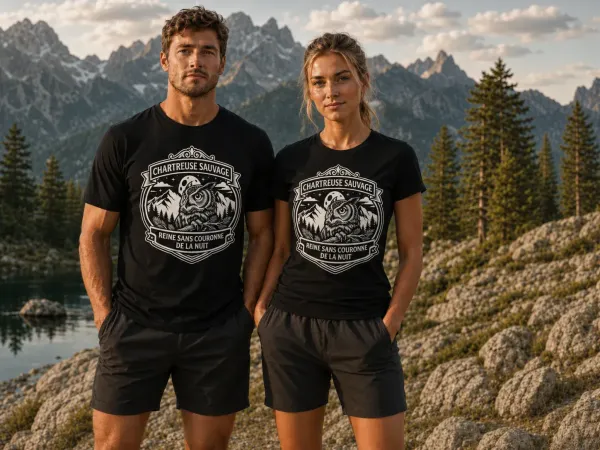 T-shirt Chouette Noir